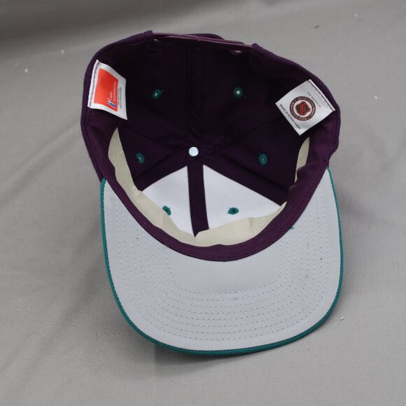 Anaheim Mighty Ducks Hat (VTG) - Classic Logo Twins Wool Blend -Adult Snapback - Picture 7 of 9